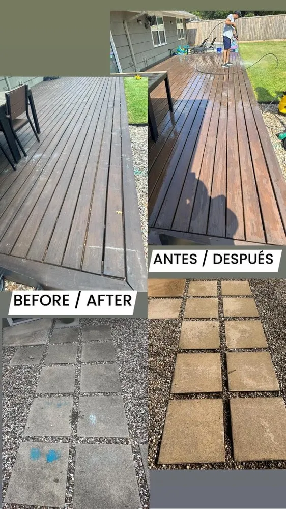 Slide of V & A Pressure Washing Pros