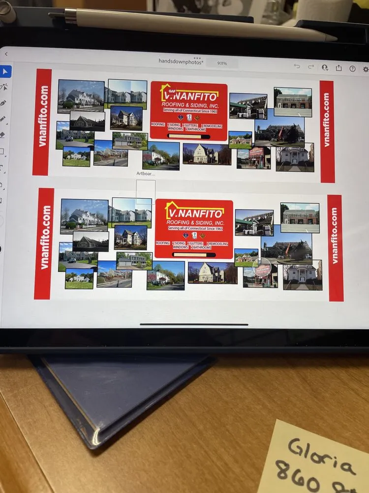 Slide of V. Nanfito Roofing & Siding