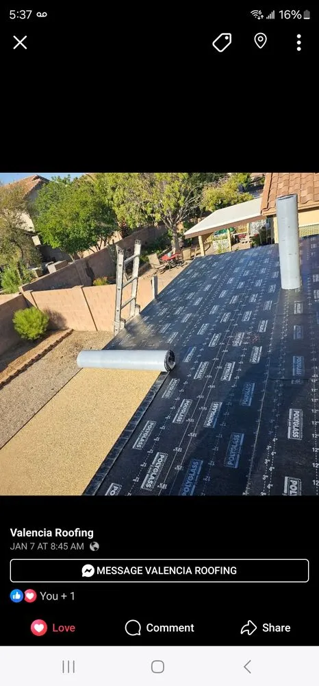 Slide of Valencia Roofing