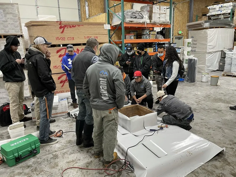 Slide of Valiant Roofing