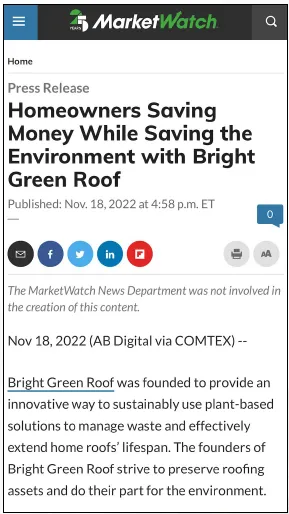 Slide of Valley Coast Bright Green Roof