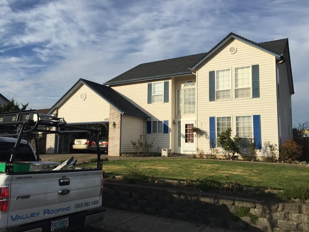 Slide of Valley Roofing