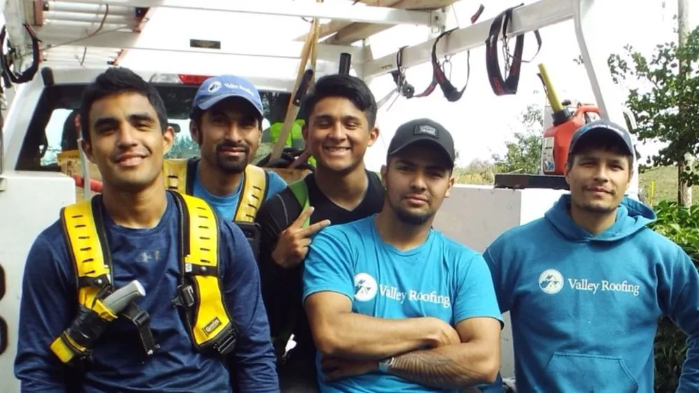 Slide of Valley Roofing