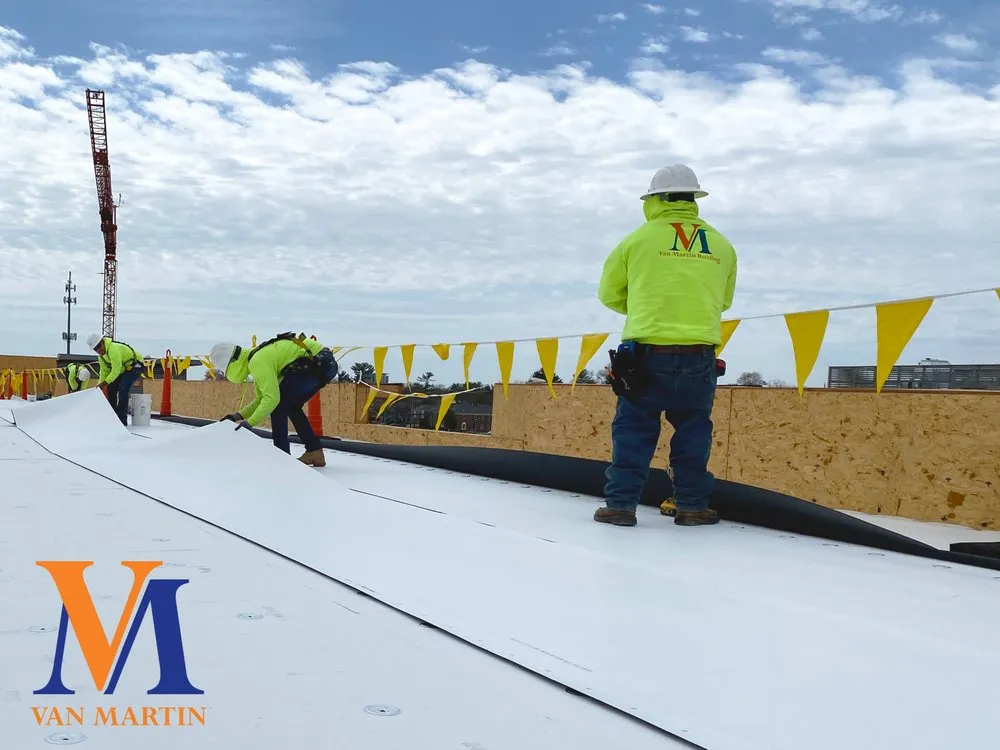 Slide of Van Martin Roofing - Mason