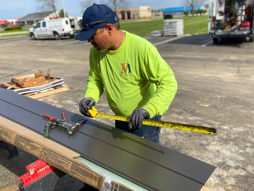 Slide of Van Martin Roofing Centerville