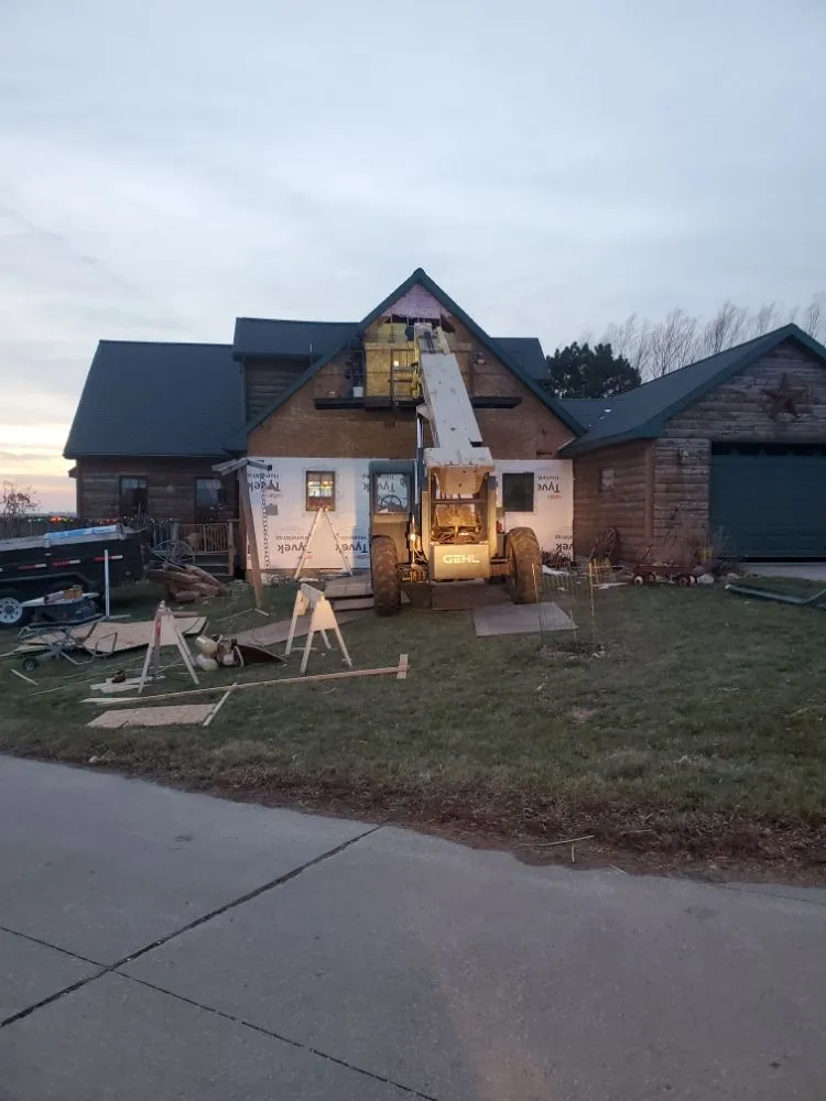 Slide of Vans Roofing Siding construction