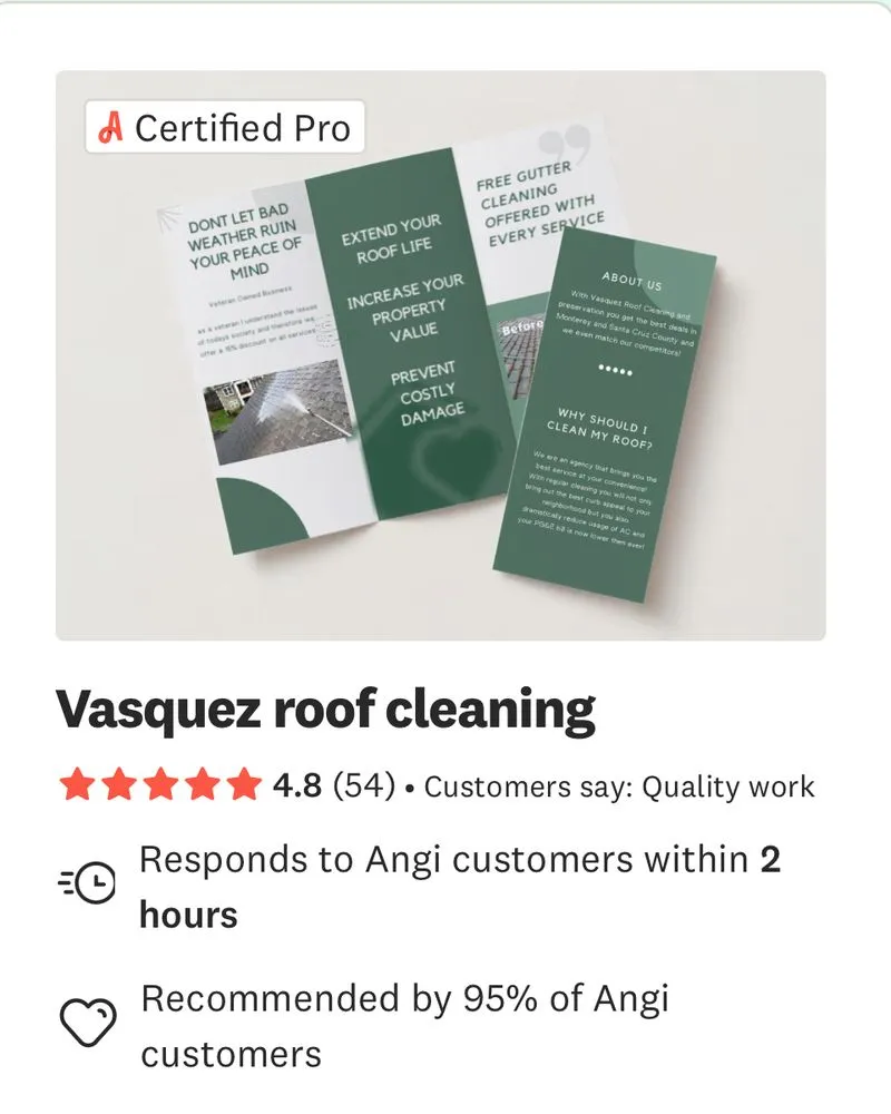 Slide of Vasquez Roof Cleaning