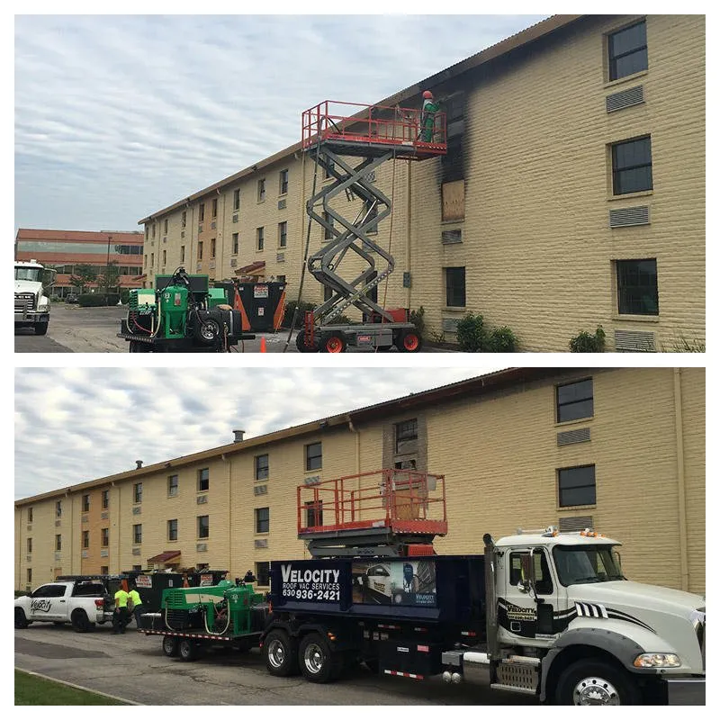 Slide of Velocity Roof Vacuum Services