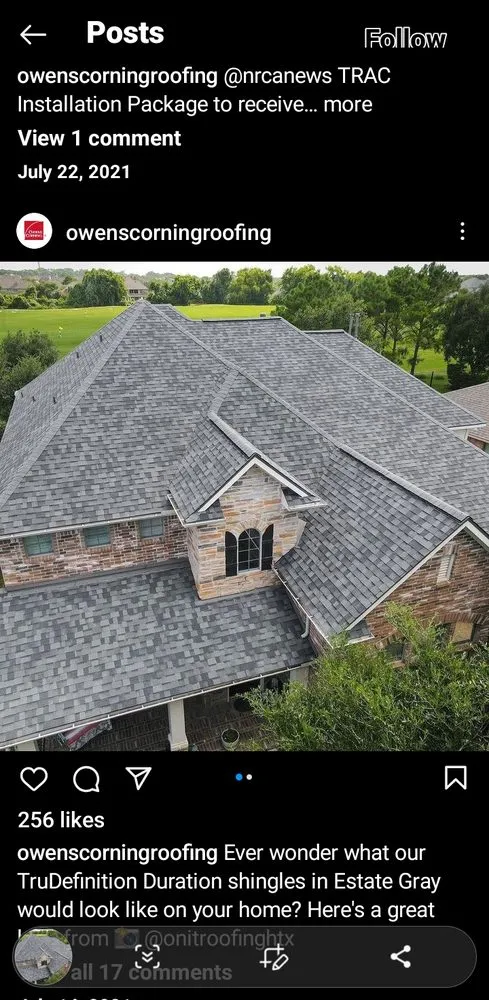 Slide of Veteran American Roofing