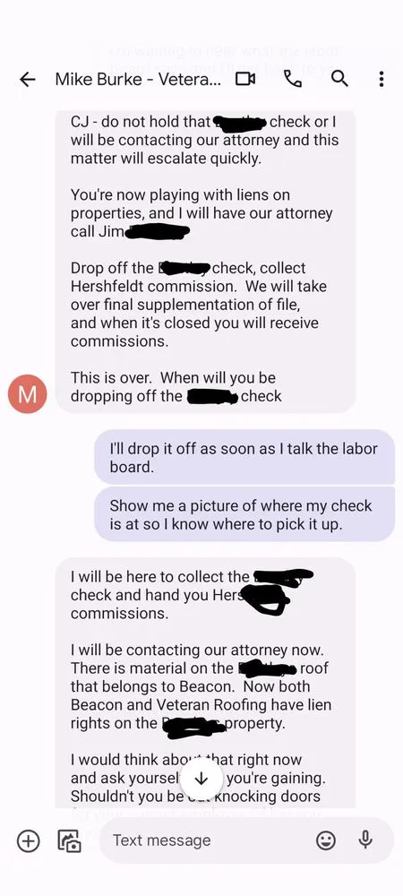 Slide of Veteran Roofing