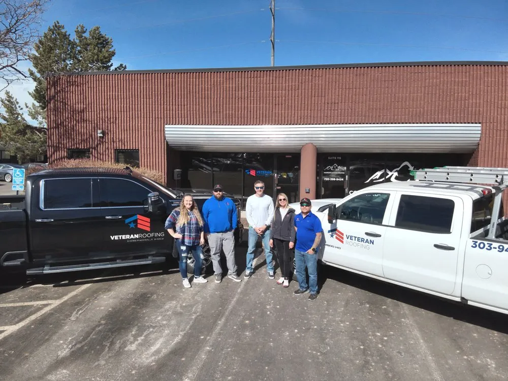 Slide of Veteran Roofing