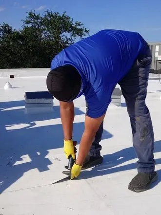 Slide of Veteran Roofing