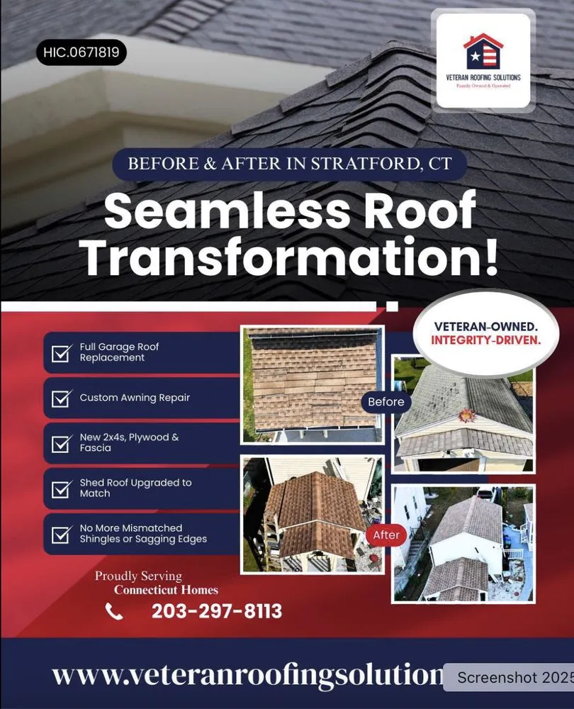 Slide of Veteran Roofing Solutions