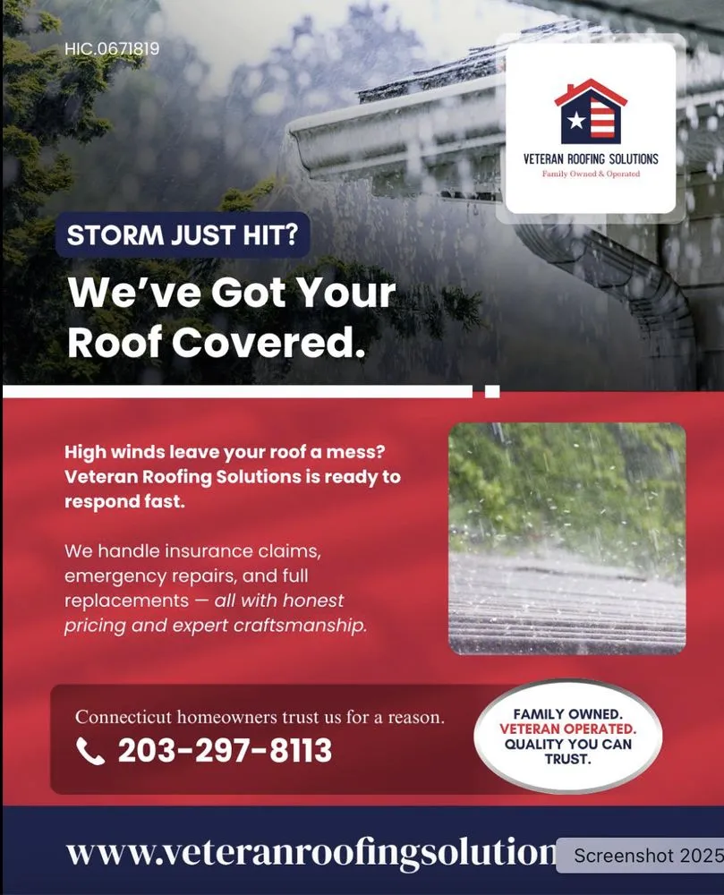 Slide of Veteran Roofing Solutions