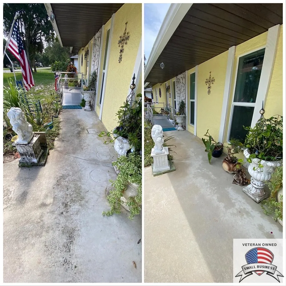 Slide of Veterans Pressure & Soft Washing