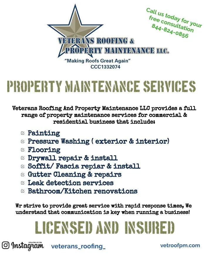 Slide of Veterans Roofing & Property Maintenance