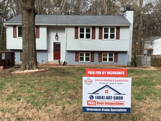 Slide of Veteran's Roofing Company