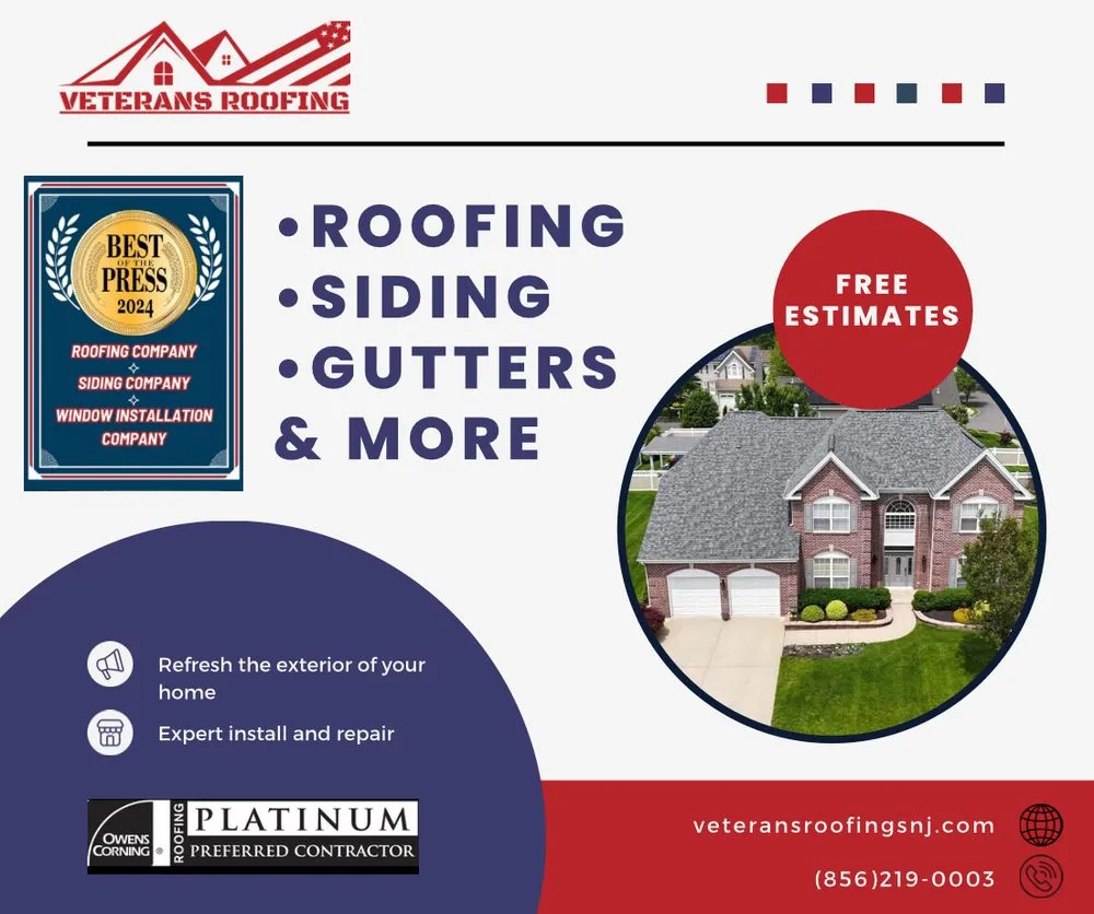 Professional storm damage roof repair in Egg Harbor Township, NJ - Veterans Roofing