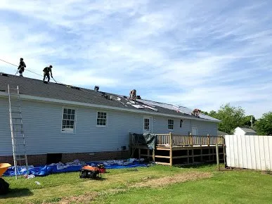Slide of Veterans Roofing