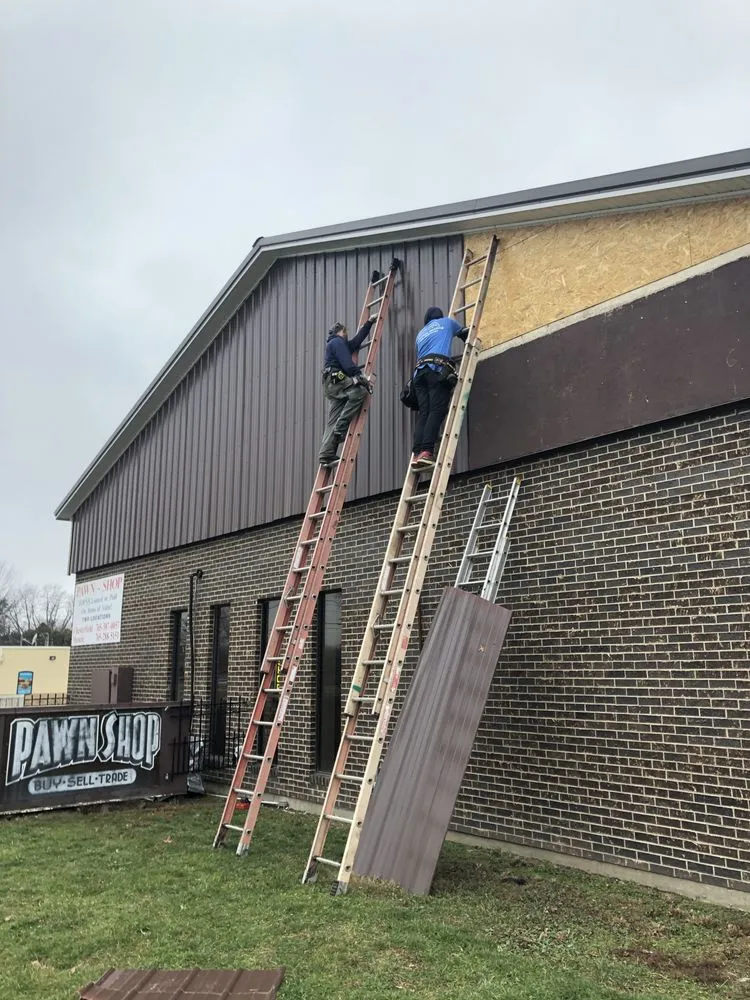 Slide of Veterans Roofing