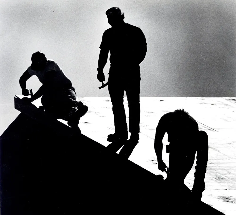 Slide of Veterans Roofing Restoration