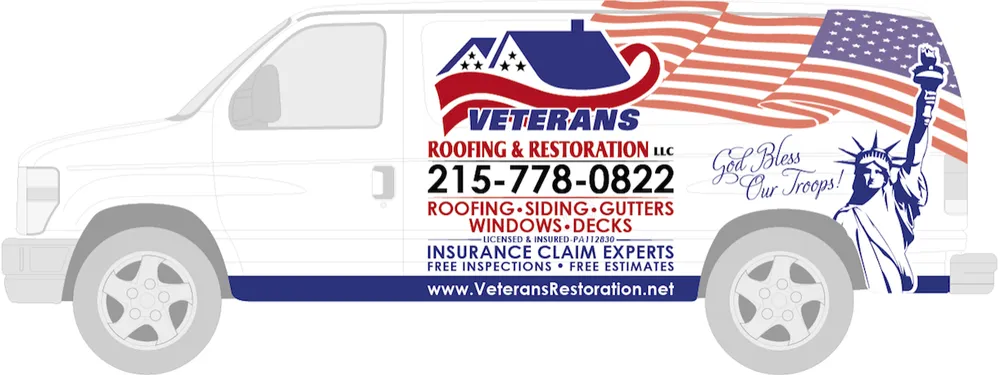 Slide of Veterans Roofing Restoration