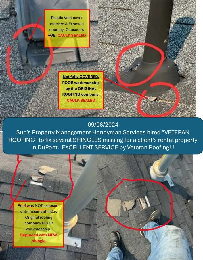 Slide of Veterans Roofing