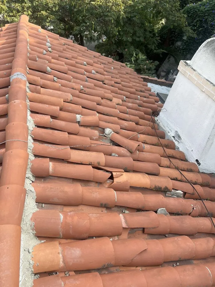 Slide of Vintage Roof Tile