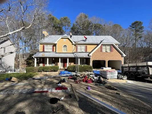 Vintage Roofing Logo