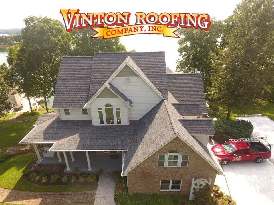Slide of Vinton Roofing Company