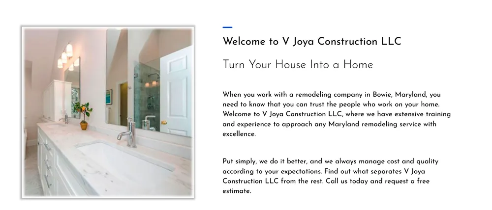 Slide of Vjoya Construction