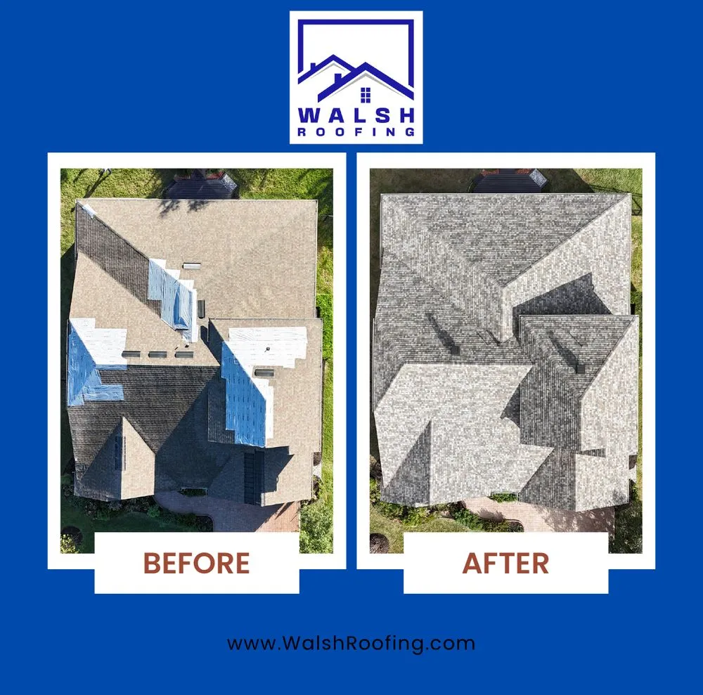 Slide of Walsh Roofing