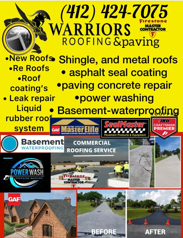 Slide of Warriors Roofing