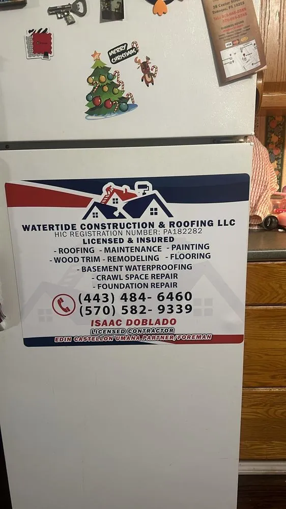 Slide of Watertide Construction and Roofing