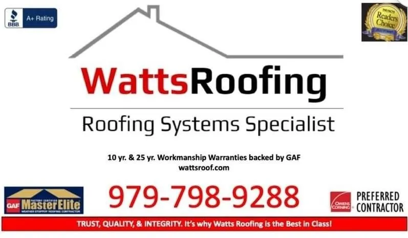 Slide of Watts Roofing