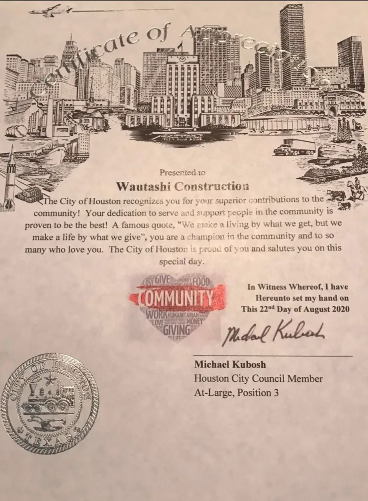 Slide of Wautashi Construction
