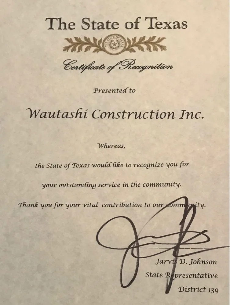 Slide of Wautashi Construction