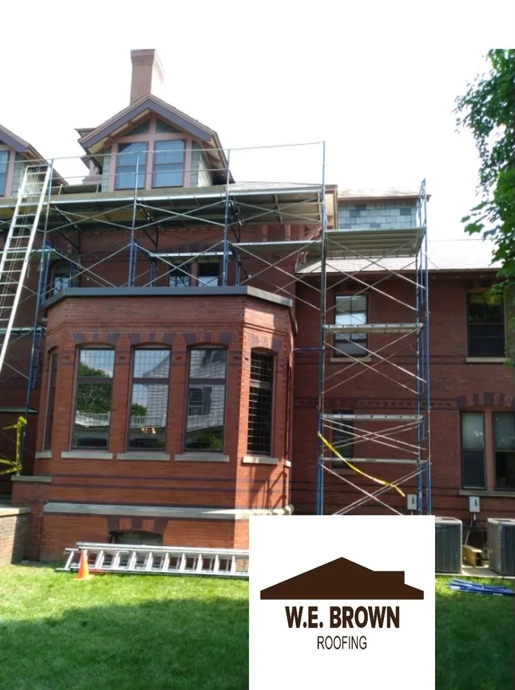 Slide of WE Brown Roofing