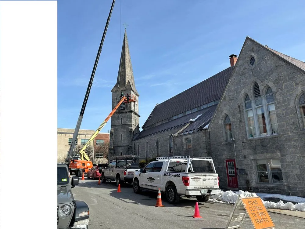 Slide of W.E. Brown Roofing