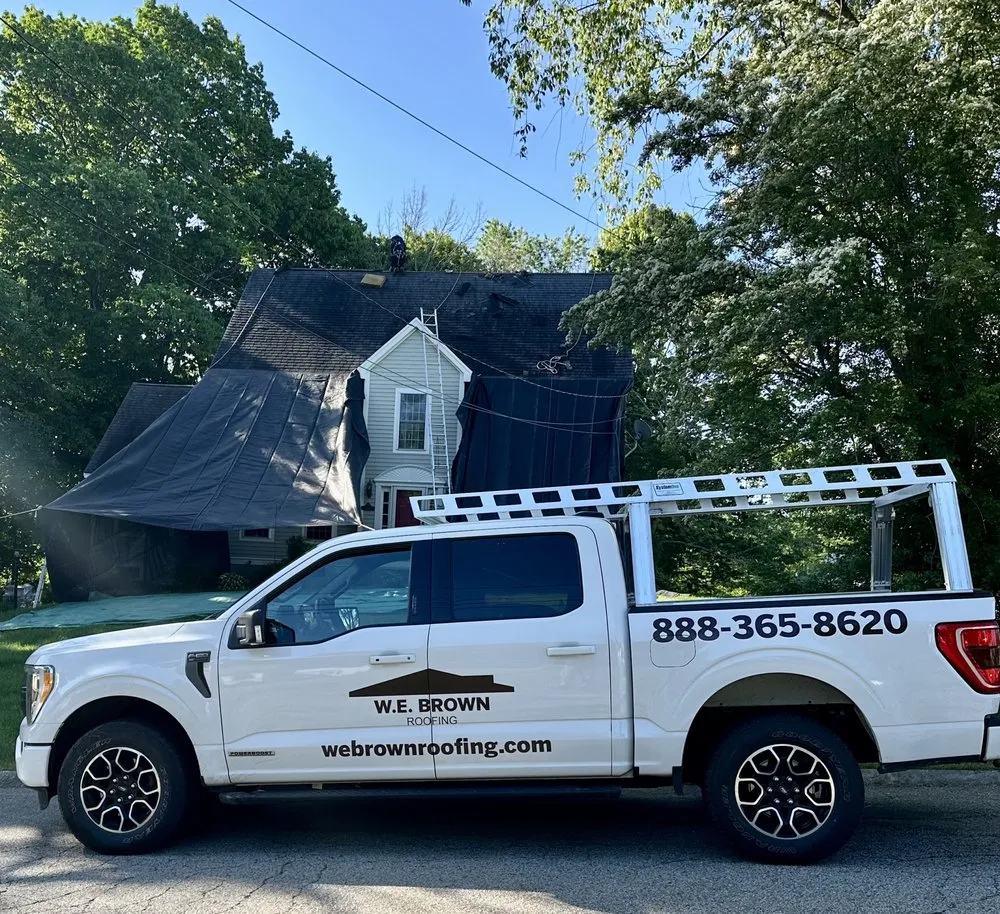Slide of W.E. Brown Roofing