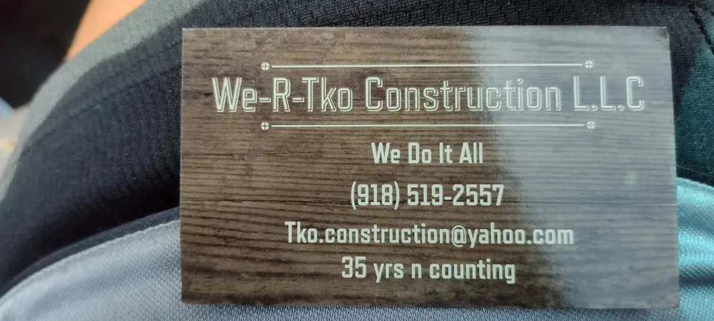 Slide of We R Tko Construction