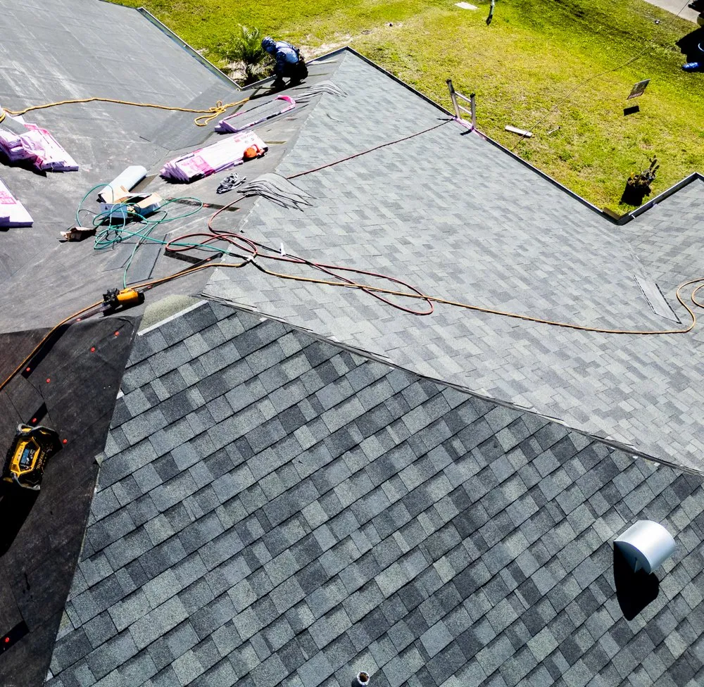 Slide of Weathered Roofing