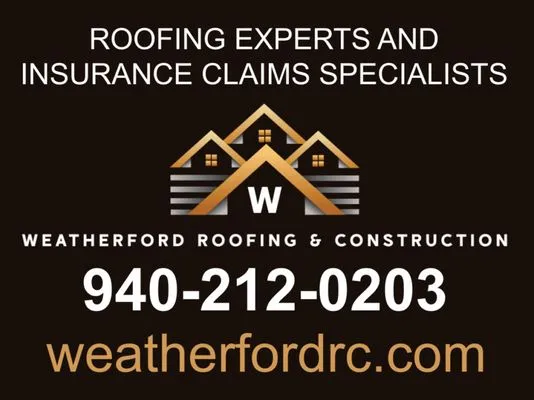 Weatherford Roofing and Construction Logo