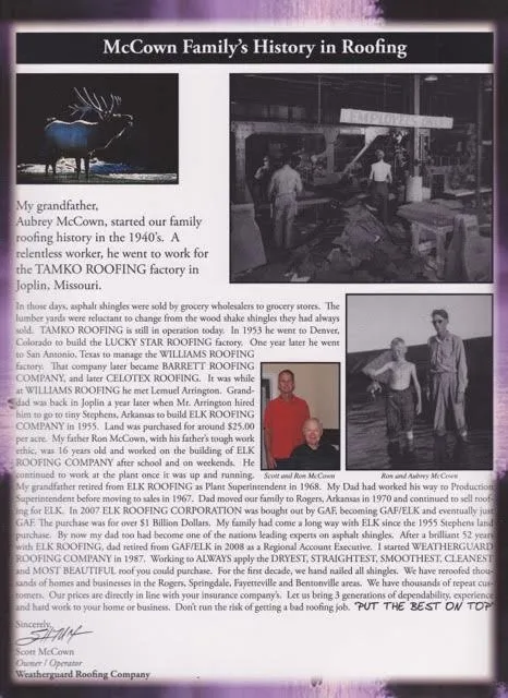 Slide of Weatherguard Roofing