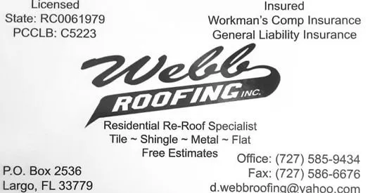 Slide of Webb Roofing