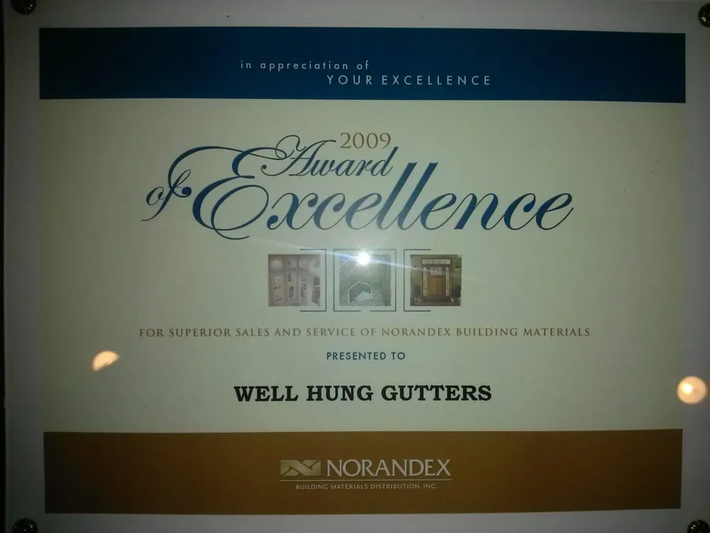 Slide of Well Hung Gutters