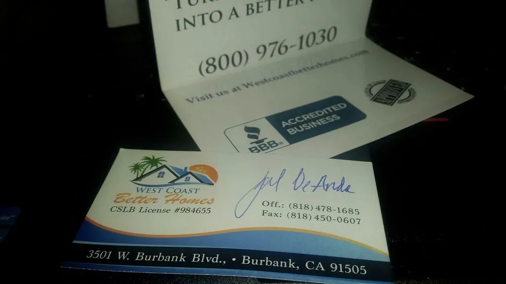 Slide of West Coast Better Homes