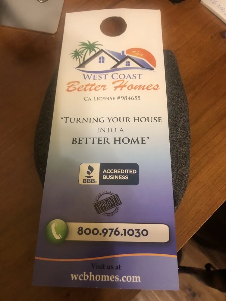 Slide of West Coast Better Homes