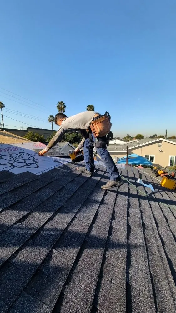 Slide of West Meridian Roofing