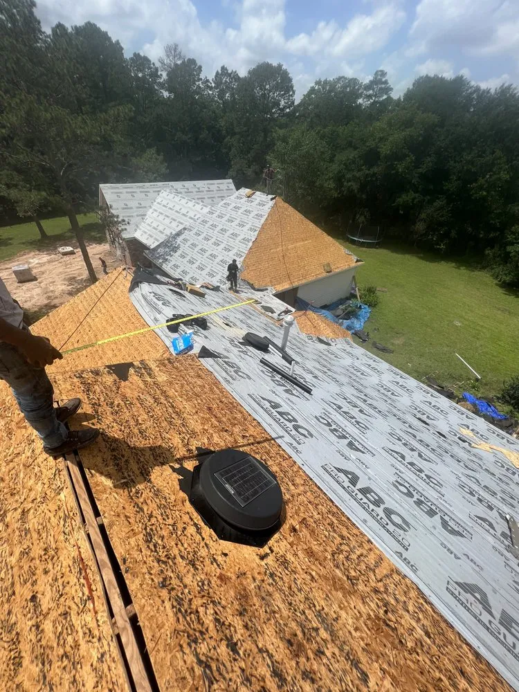 Local metal roofing installation in Huffman, TX by West Roofing Services